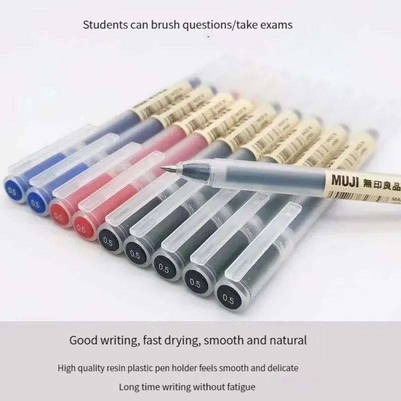6/8Pcs/Set MUJIs Gel Pen Black - Muji Stationery Gel Pen recension och pris