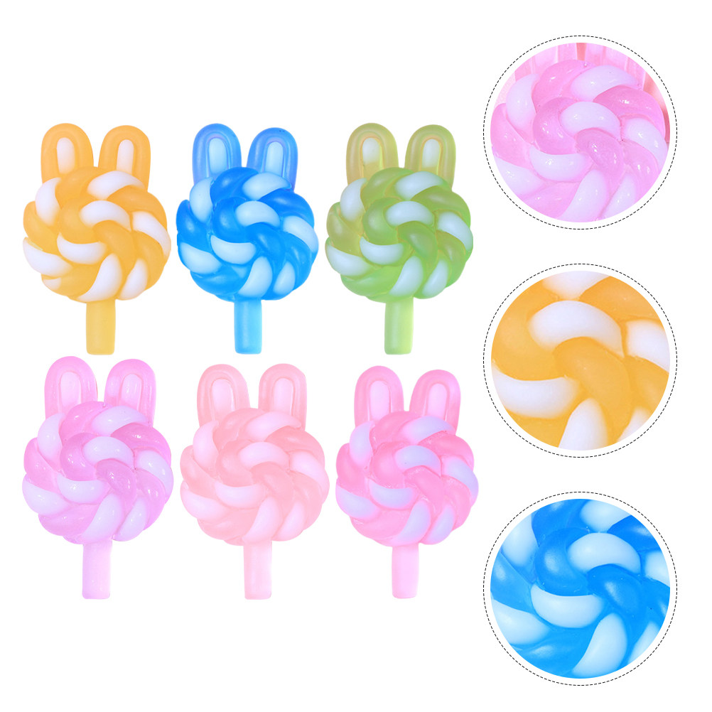 24Pcs Cute Cartoon Lollipop Ch - Resin Craft Supplies recension och pris