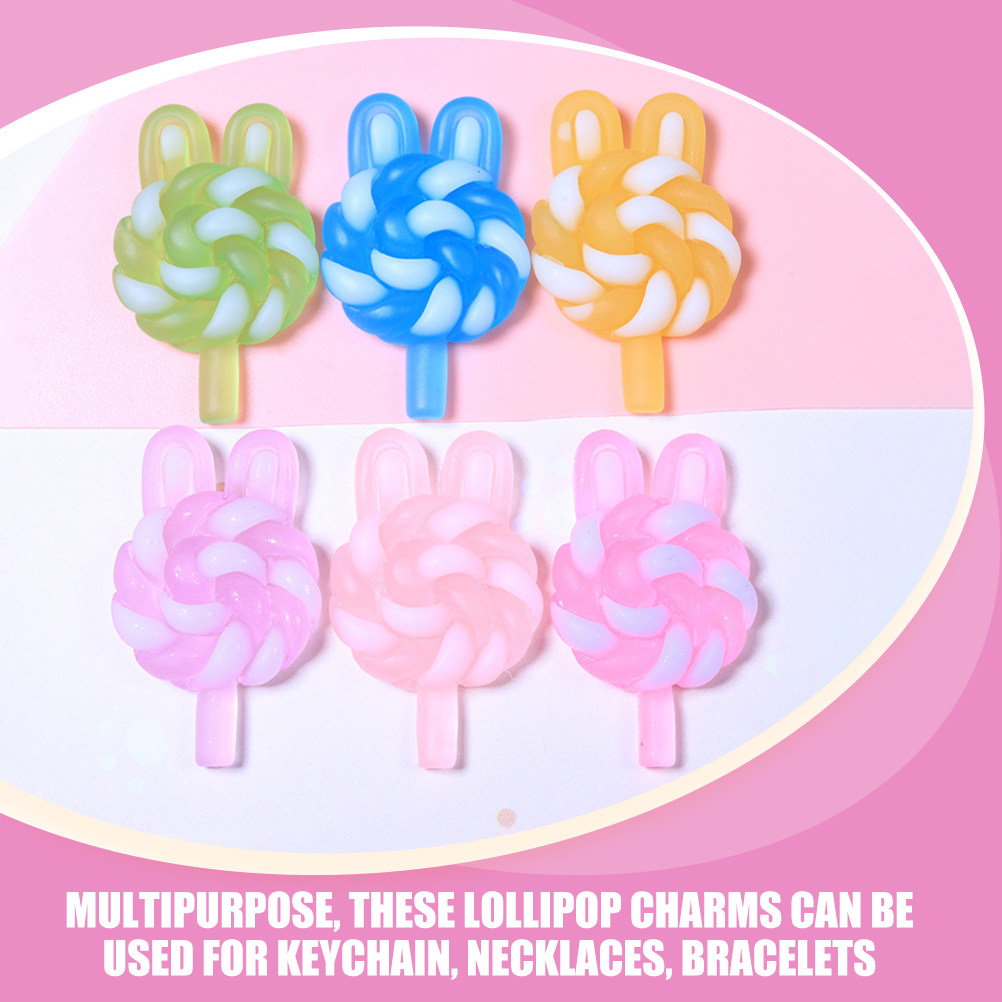 24Pcs Cute Cartoon Lollipop Ch - Resin Craft Supplies recension och pris