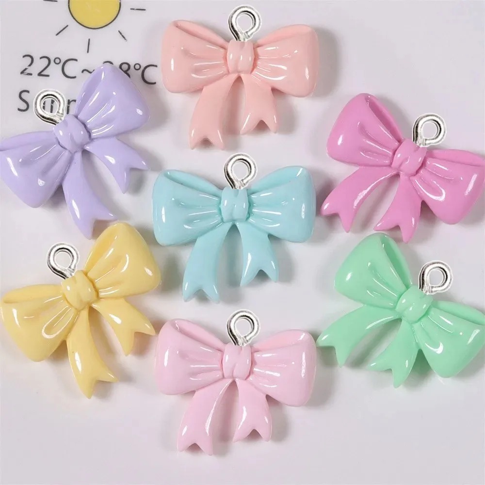 10 Pieces Candy Color Bow Resi - Resin Crafts Diy recension och pris