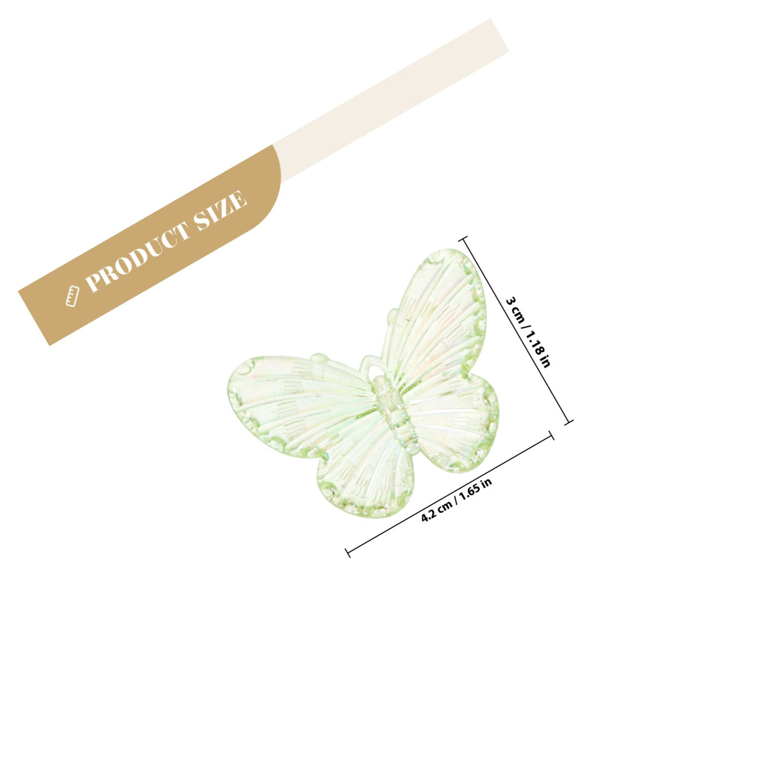 40Pcs Electroplated Butterfly  - Resin Craft Supplies recension och pris