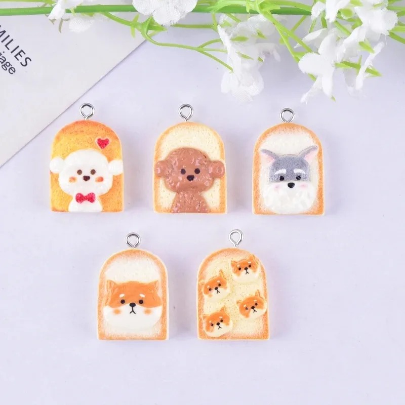 10Pcs Cute Toast Dog Resin Pen - Resin Craft Supplies recension och pris