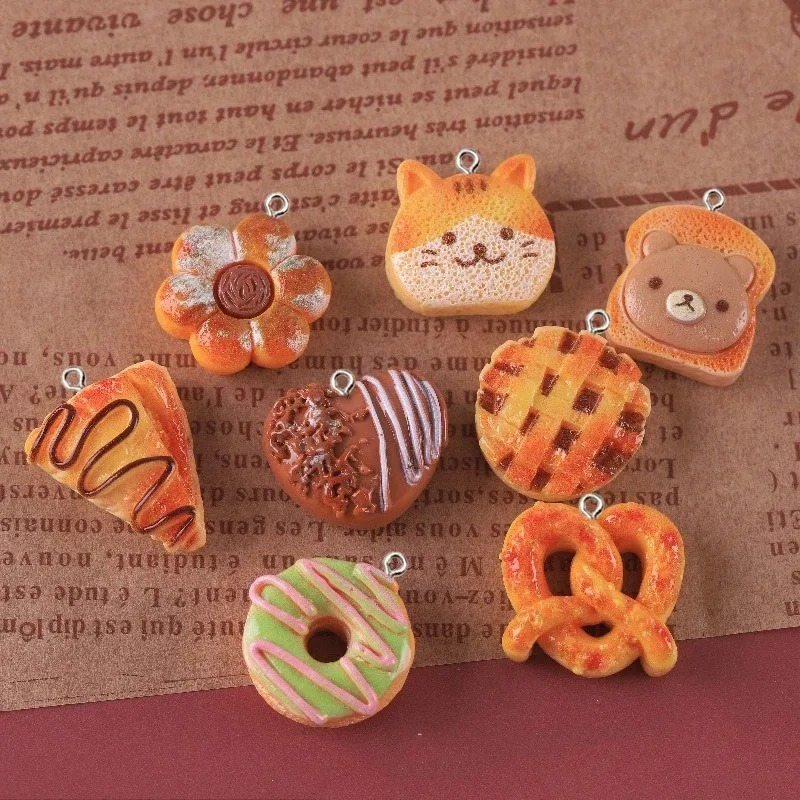 10 Pieces Cute Fake Food Resin - Resin Crafts Diy recension och pris