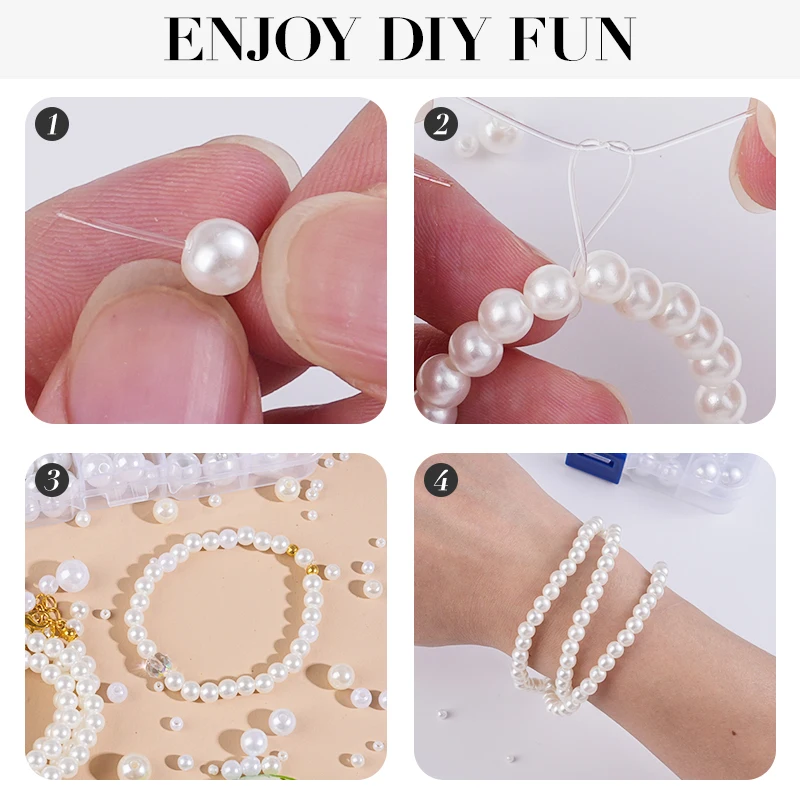 800pcs Artificial Faux Pearl R - Resin Crafts recension och pris