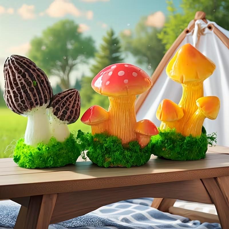 1 Set of 3pcs Artificial Mushr - Terrarium Moss Art recension och pris