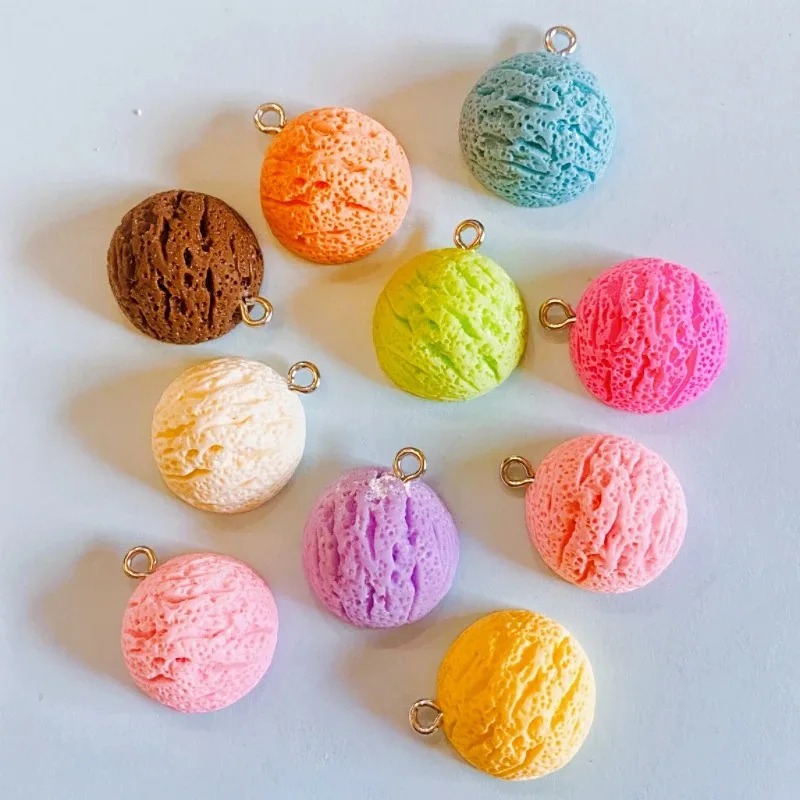 10Pcs Kawaii Macaron Ice Cream - Resin Craft Supplies recension och pris