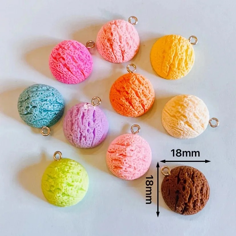 10Pcs Kawaii Macaron Ice Cream - Resin Craft Supplies recension och pris