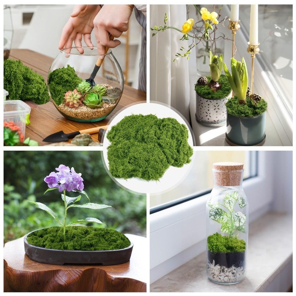 Polyester Artificial Moss Plan - Terrarium Moss Art recension och pris